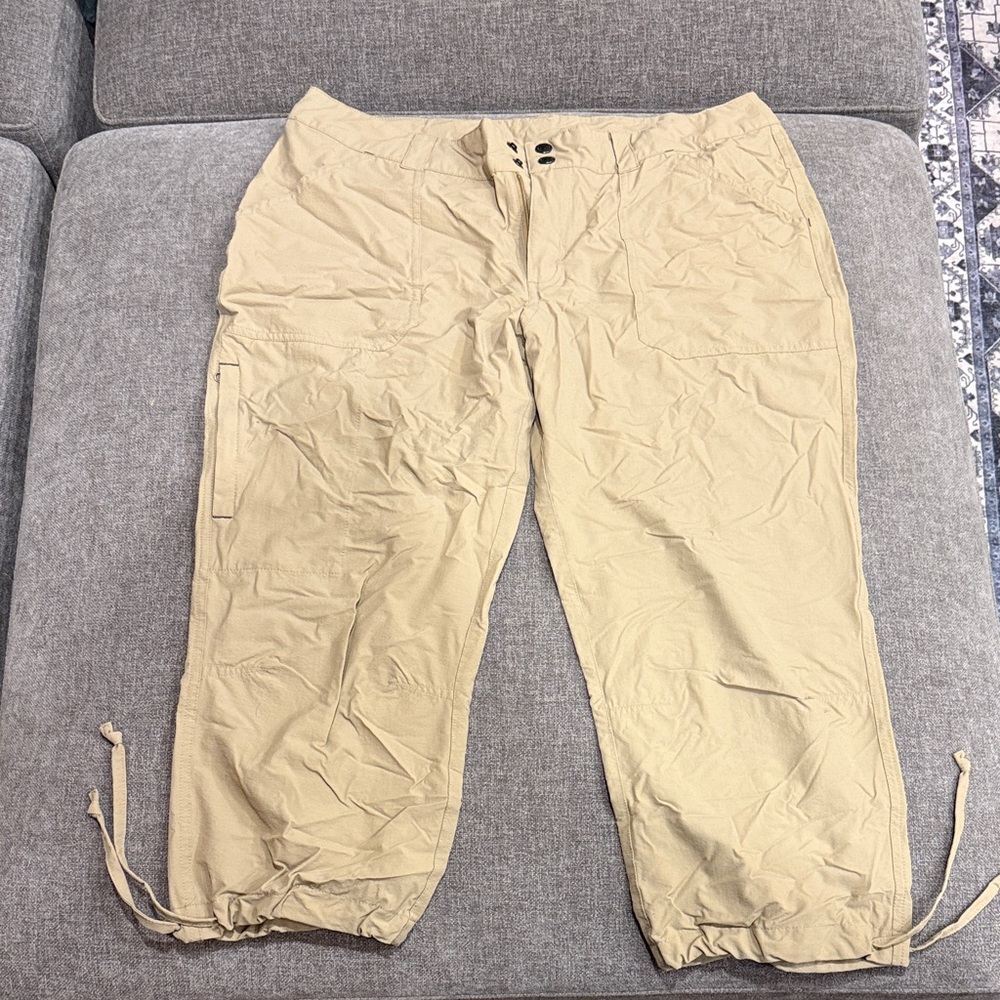 Patagonia Tan Cargo Drawstring Hem Pants